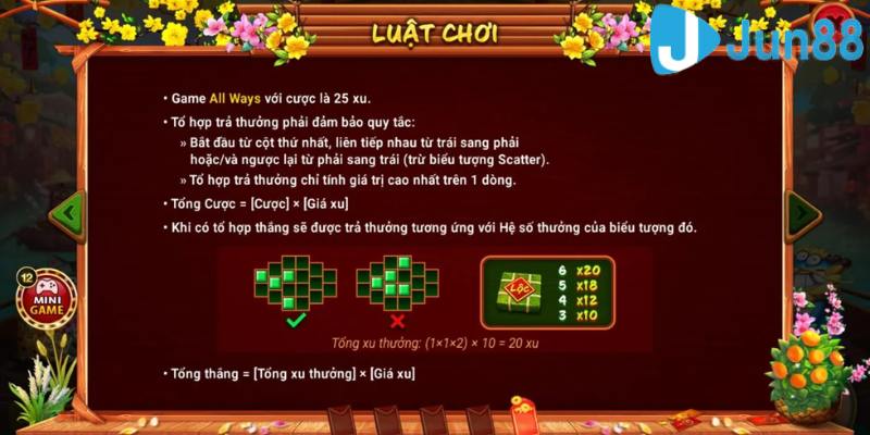 Chi tiết về quy định luật chơi trong game Sắc Xuân